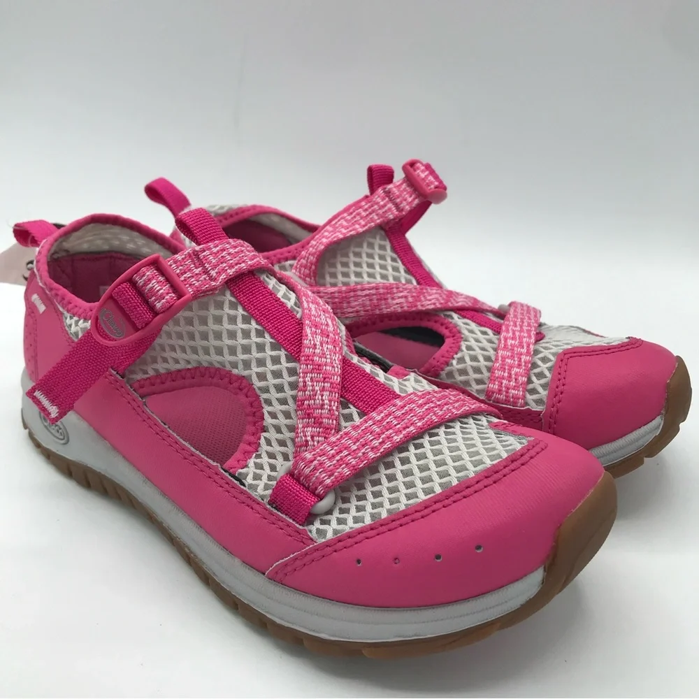 NEW NWOB Chaco Junior Kids Odyssey Girls Water‎ Shoes Pink Mesh Trail Sport